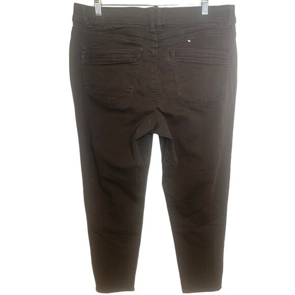 Democracy "Ab" Solution High Rise Jeans 14 Brown Ankle Skinny Denim Slimming - Picture 2 of 9